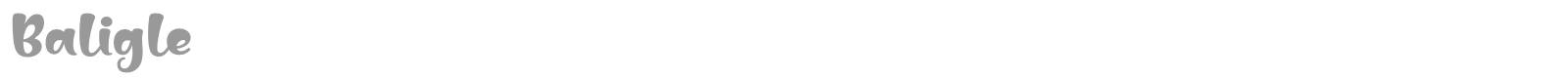 Baligle font preview